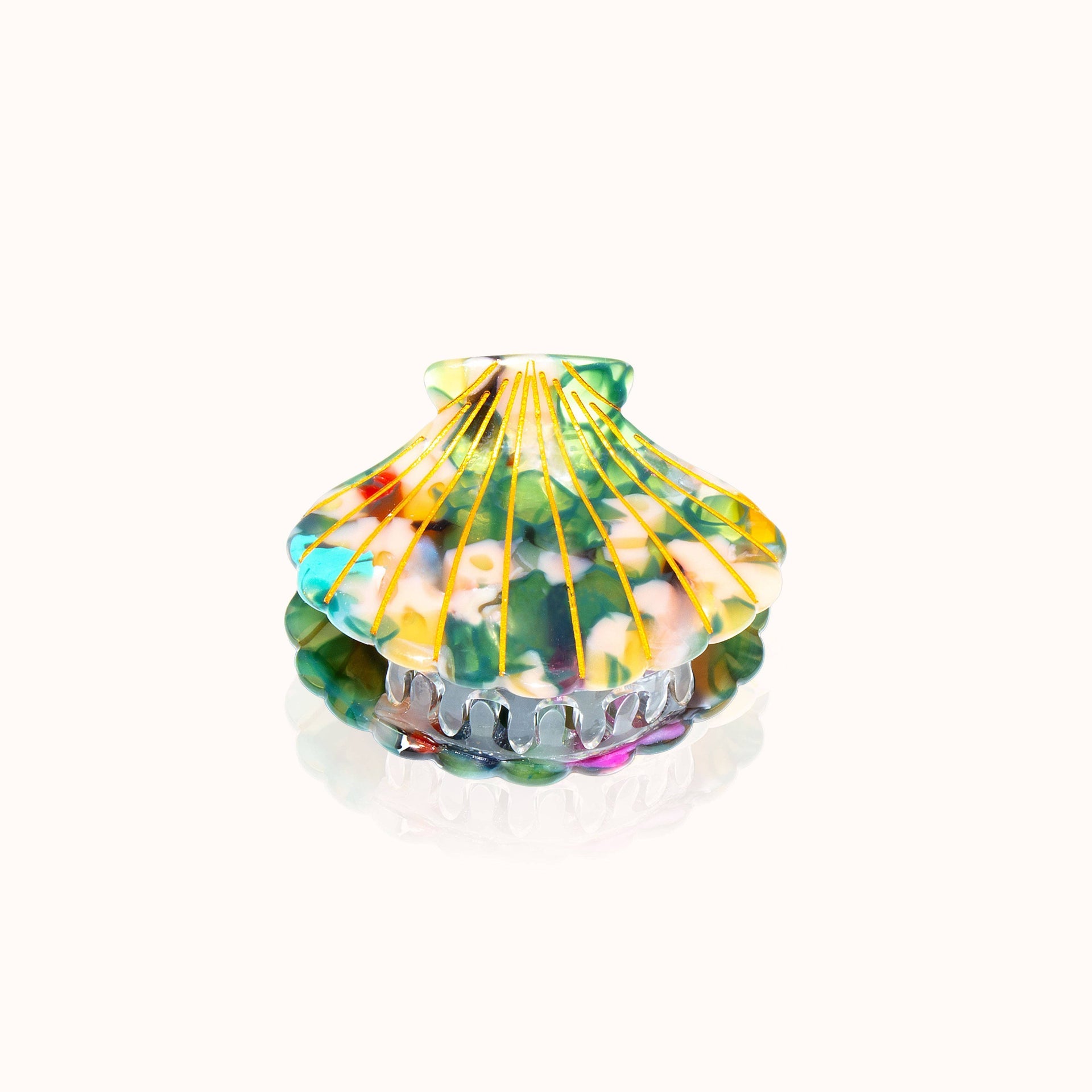 Haarspange mit Muschelmotiv