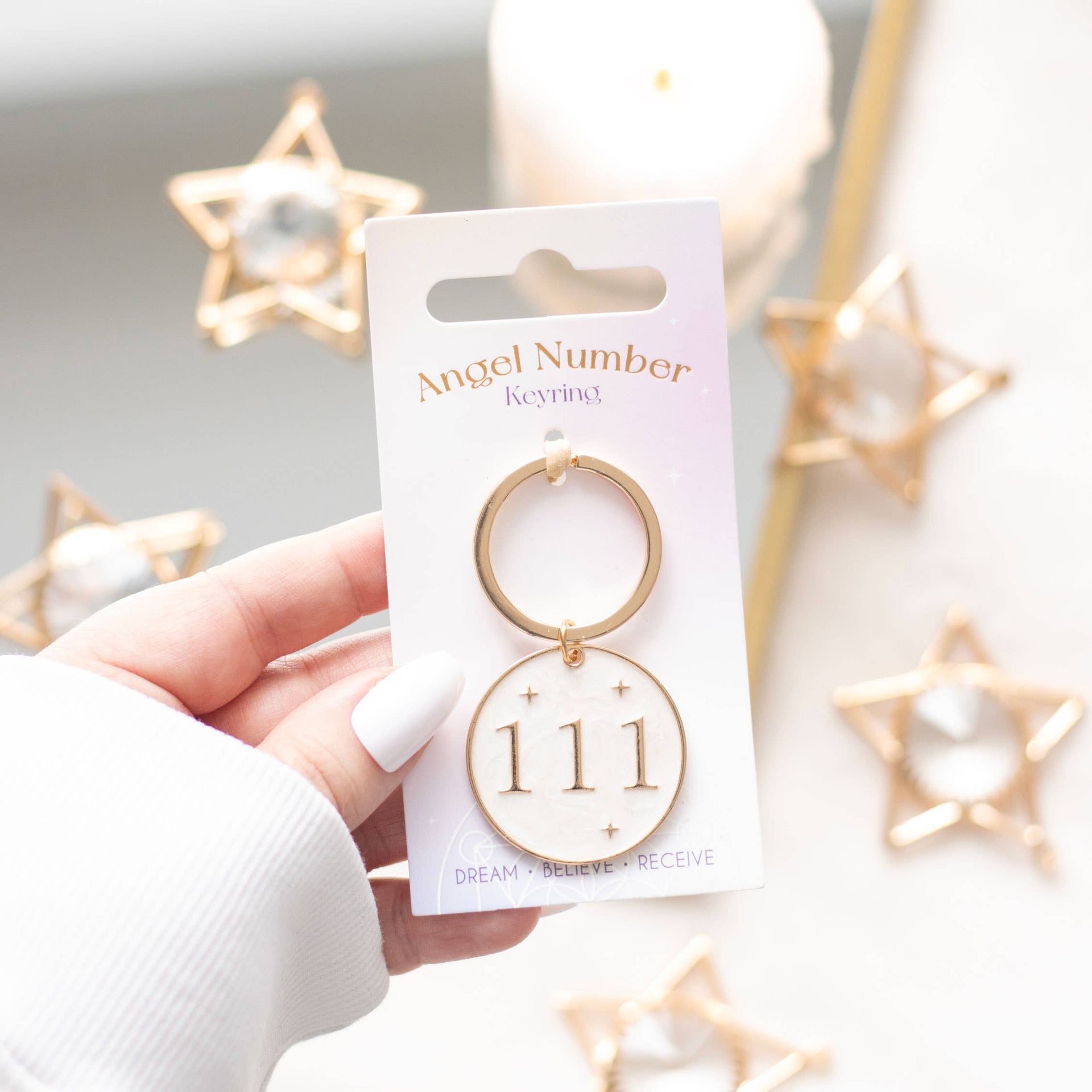111 "Angel Number" Keychain