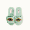 Pair of slippers brooches - Evil Eye