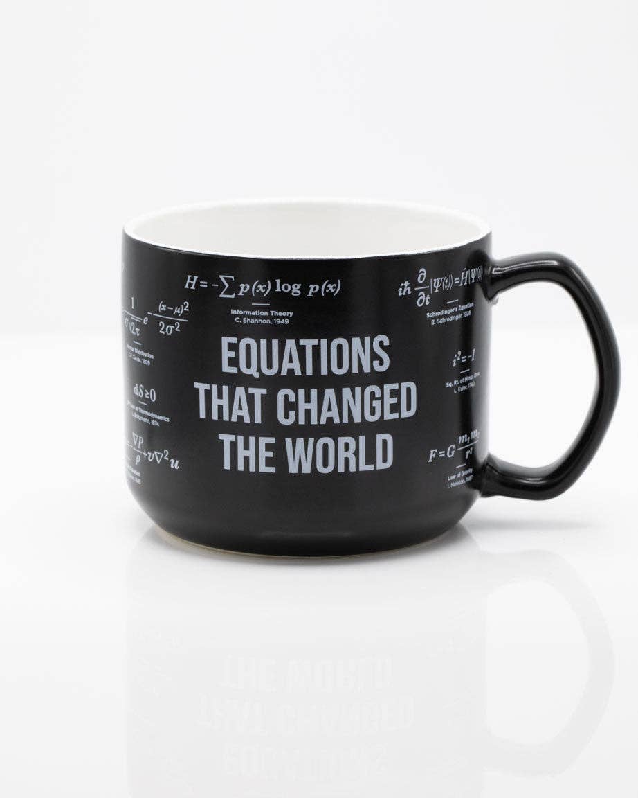 Oggetto regalo di design – Mug "Équations Qui Ont Changé le Monde" – produit scientifique Cognitive Surplus EU, vue 1
