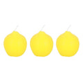 Ensemble de 3 bougies en forme de citron