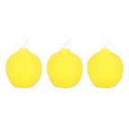 Ensemble de 3 bougies en forme de citron