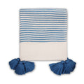 Plaid Coastal rayures bleues - 125 x 150 cm