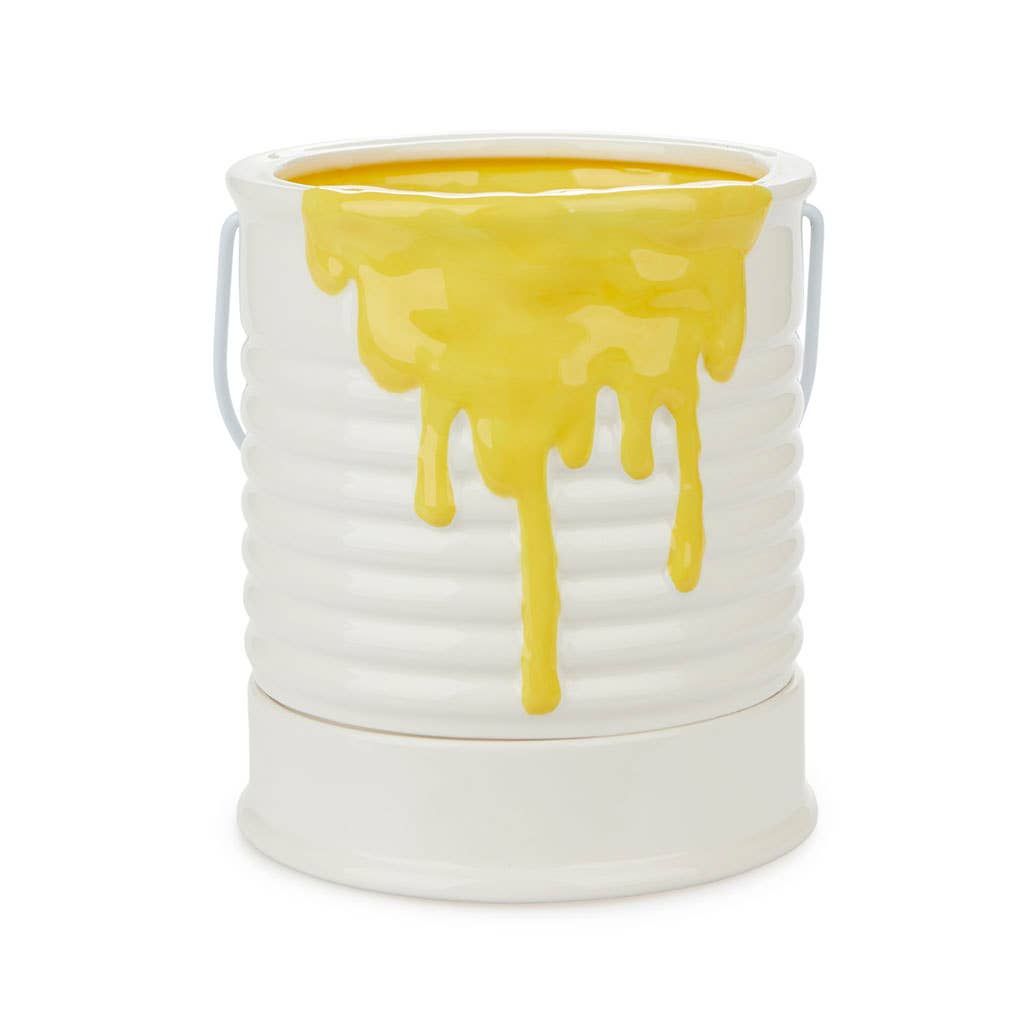Pot de fleurs jaune 18,2 cm