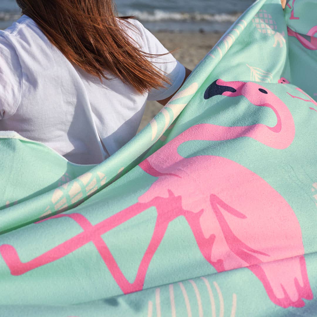 Serviette de plage Flamants roses