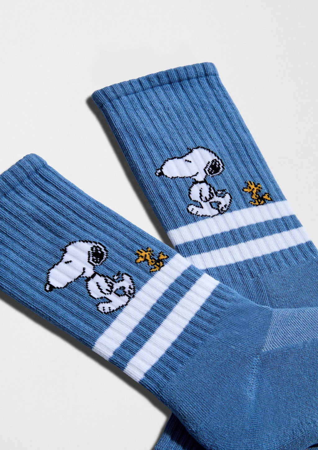 BeSnoopy Rayures Street Bleu - Chaussettes coton biologique