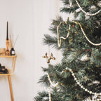 boule de noel ballon chien or 