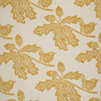 Woodland tea towel - ochre leaf