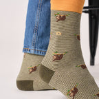 Chaussettes en coton peigné animaux - Paresseux