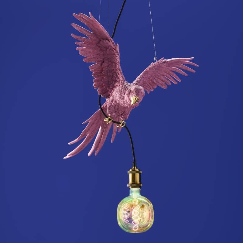 Deckenleuchte Papagei Rosa