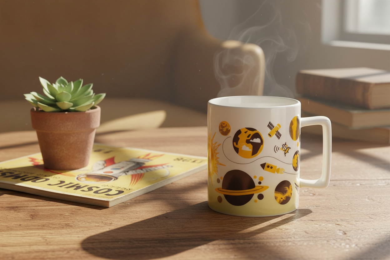Mug Espace rétro (350 ml) | Design e regali originali