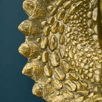 Wandleuchte Triceratops Cera Gold, Kunstharz, 31,5 x 28,5 cm