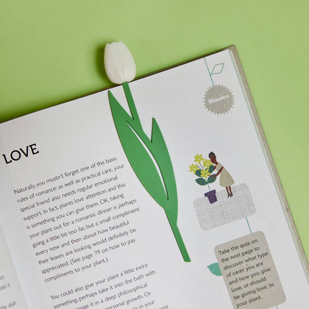 Marque-page Tulipe Blanche | Design e regali originali