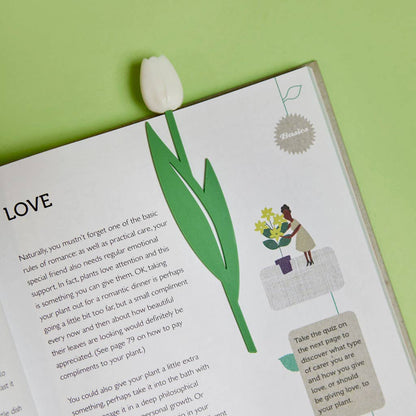 Marque-page Tulipe Blanche
