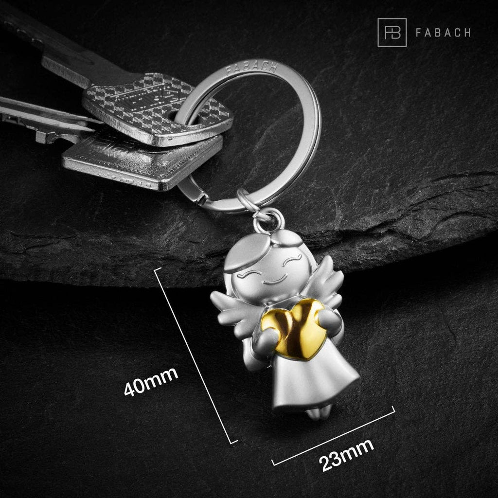 Porte-clés ange gardien « étoile » - ange porte-bonheur avec cœur