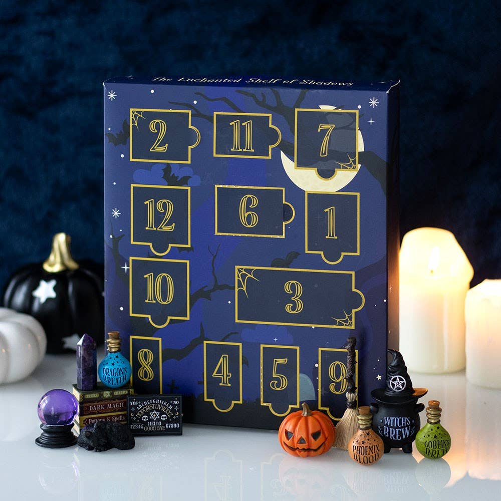 Calendrier de l'Avent d'Halloween "Étagère des Ombres" 12 jours
