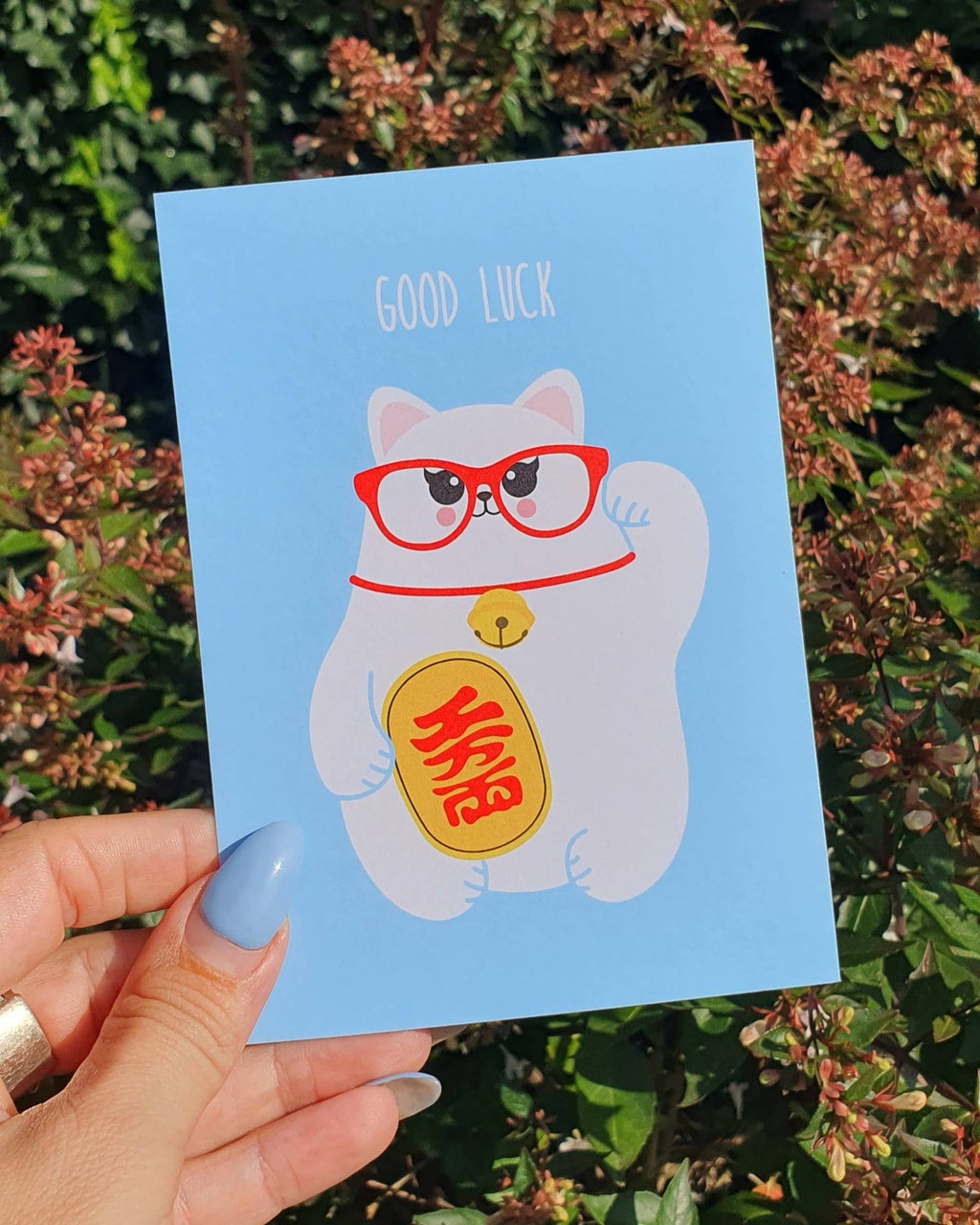 Carte Postale Chat Chanceux « Good Luck » | Design e regali originali