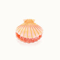 Peach Glitter Seashell Hair Clip