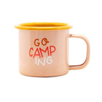 Kleiner Emaillebecher „Go Camping“