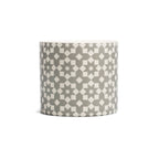 Pot de fleurs Carreaux - fleurs grises