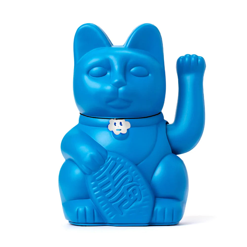 Chat Chanceux Bleu Ciel Smurf