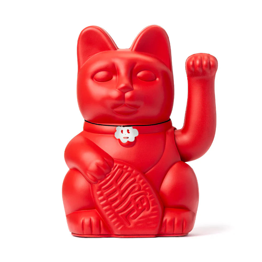 Gatto fortunato rosso fragola