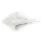 Goodnight Light floating night light - floating shark modern lamp