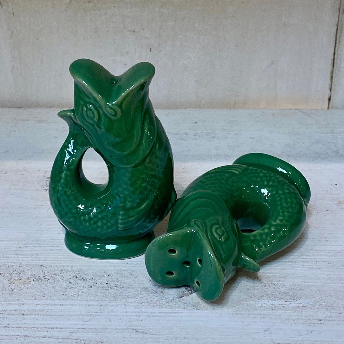 Salière et poivrière Poissons « Gluggle Pots » - Vert – vue 3