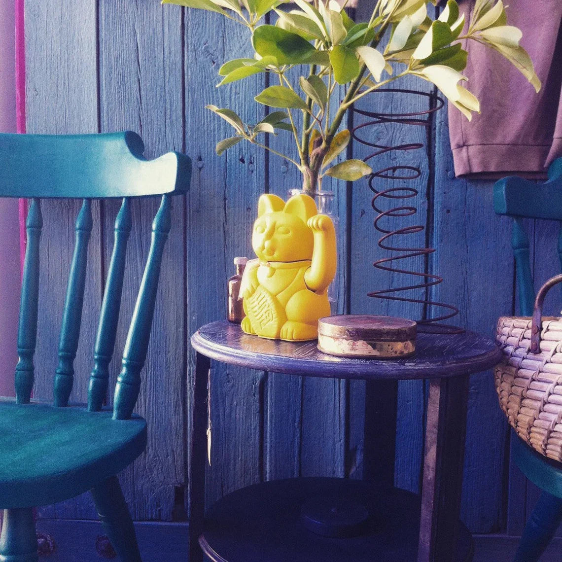 Designcadeau – chat chanceux jaune citron diminuto cielo 