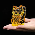 Oggetto regalo di design – Statuette Chat Chanceux Jaune - le Chat Chanceux