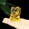 Oggetto regalo di design – Statuette Chat Chanceux Jaune - le Chat Chanceux
