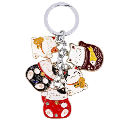 Lucky Cats Keychain