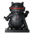 Regalo de diseño – statuette cyber chat chanceux noir 05510220