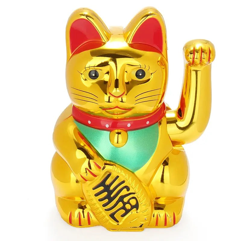 Oggetto regalo di design – chat chanceux dore brillant aw gifts 