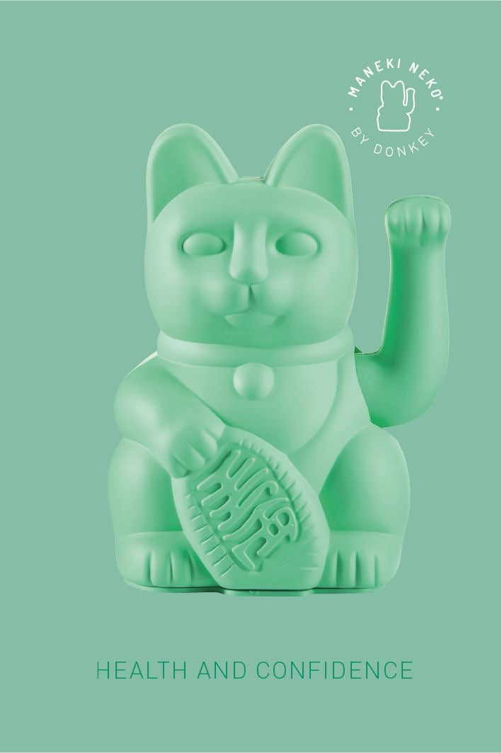 Oggetto regalo di design – Chat Chanceux Vert Menthe - le Chat Chanceux