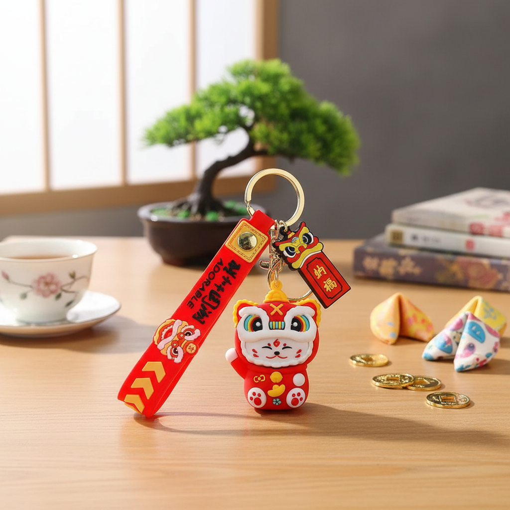 Lucky Cat Keychain