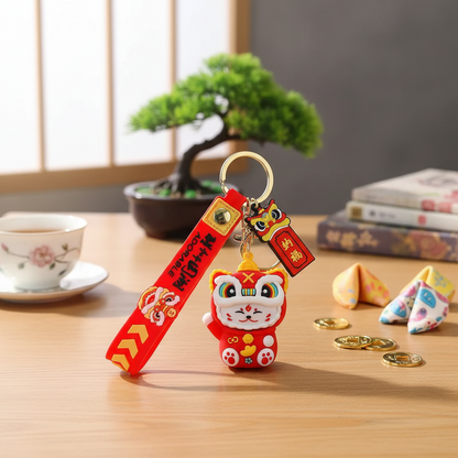 Lucky Cat Keychain