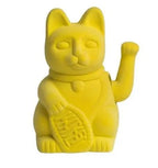 Design-lahja – chat chanceux jaune velour lcc 