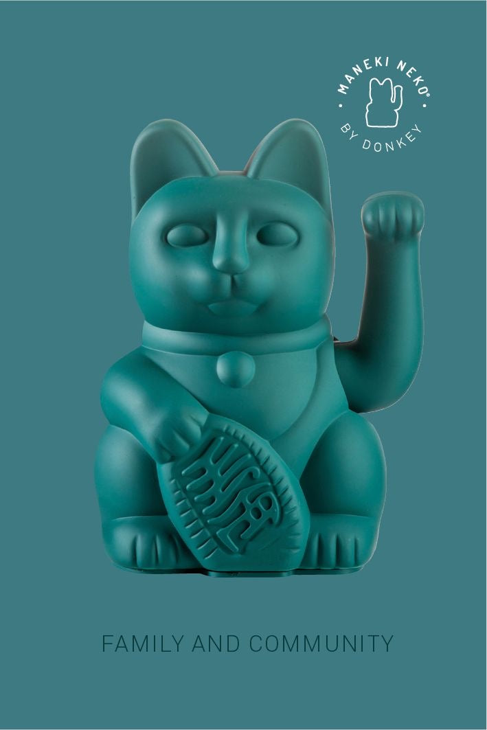 Oggetto regalo di design – Chat Chanceux Vert - le Chat Chanceux