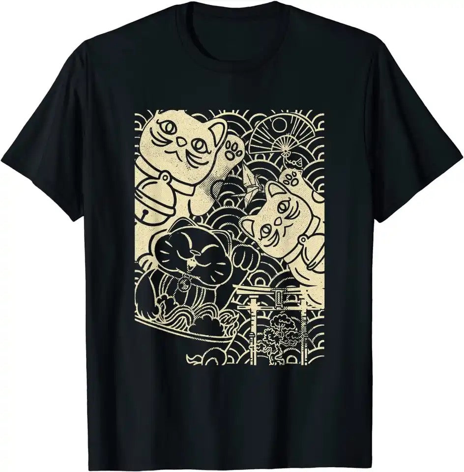 Oggetto regalo di design – t shirt chats chanceux lcc 08229964