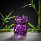 Statuette Chat Chanceux Violet | Oggetti di design e regali originali