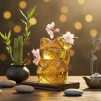 Statuette Chat Chanceux Jaune | Oggetti di design e regali originali