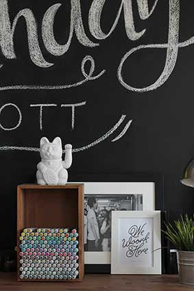 Oggetto regalo di design – chat chanceux blanc diminuto cielo 