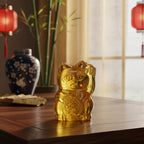 Oggetto regalo di design – Statuette Chat Chanceux Jaune - le Chat Chanceux