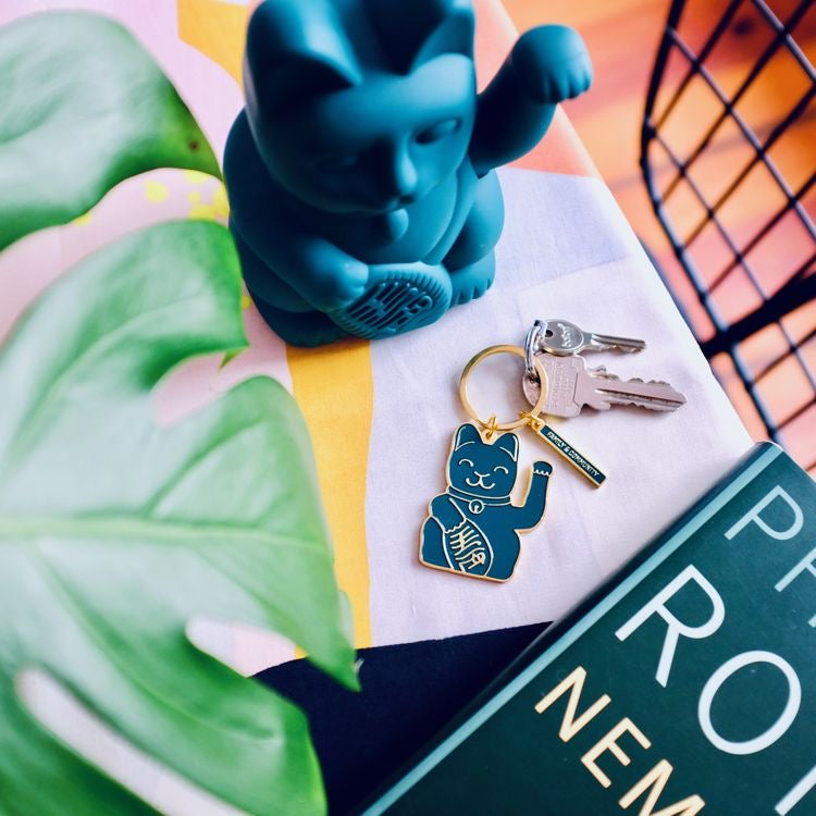 Oggetto regalo di design – Chat Chanceux Vert - le Chat Chanceux