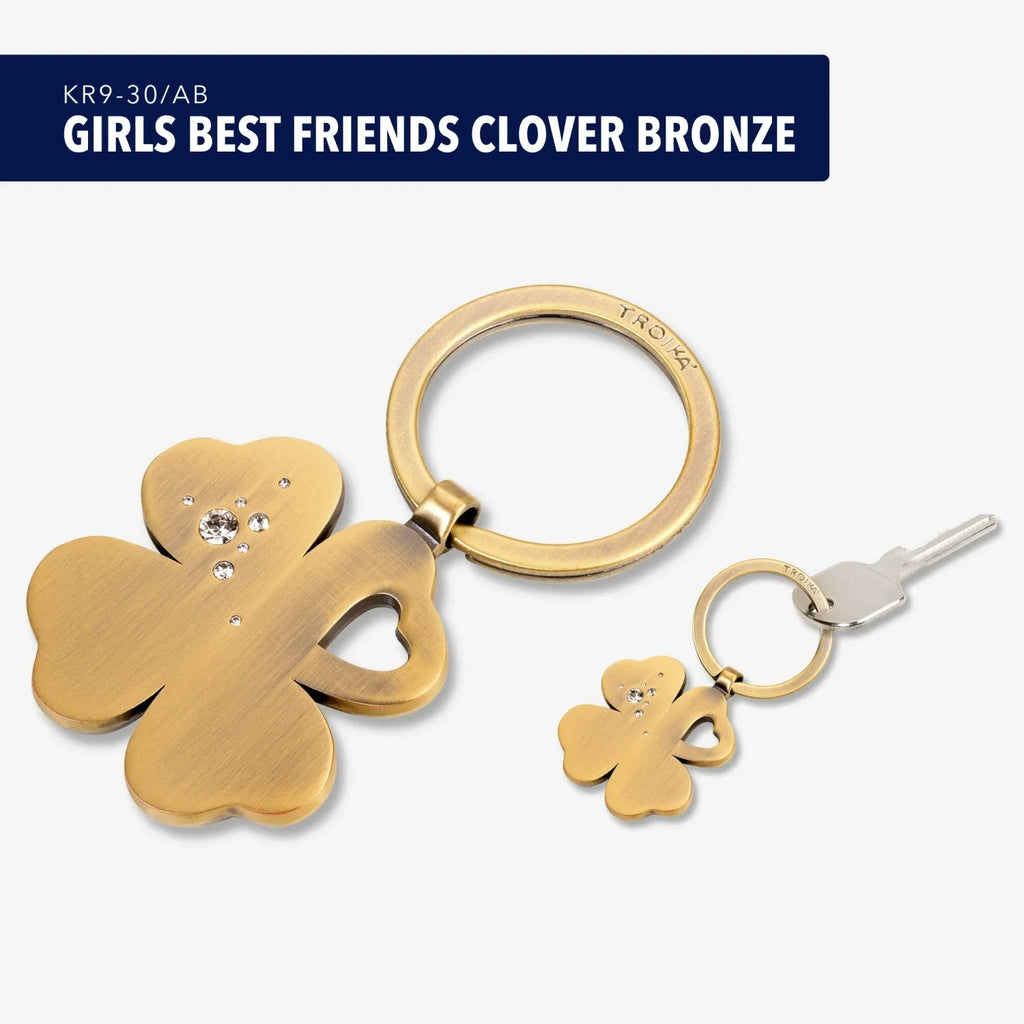 Porte-clés – GIRLS BEST FRIENDS Clover Bronze – détail 4
