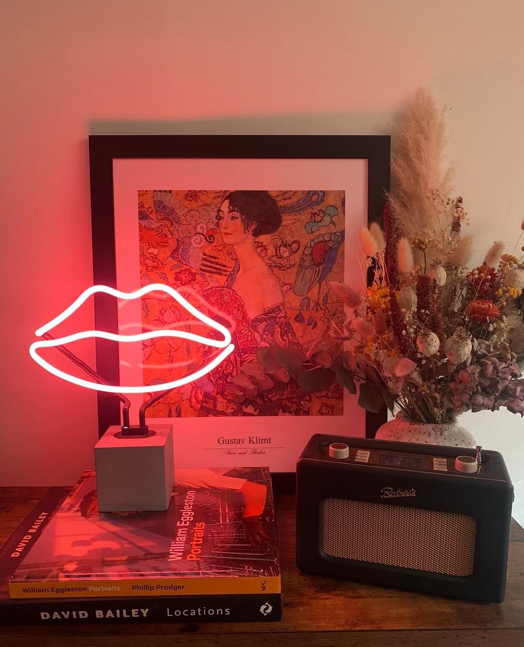 Lampe Néon Lèvres – visuel produit