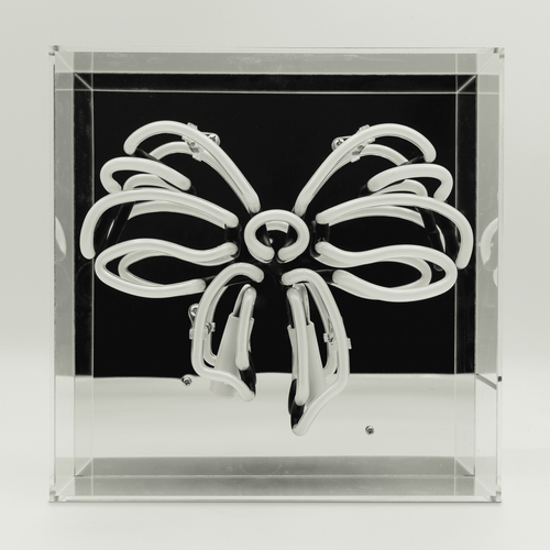 'Bow' Glass Neon Sign