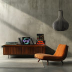 'Now Playing' Glass Neon Box Sign