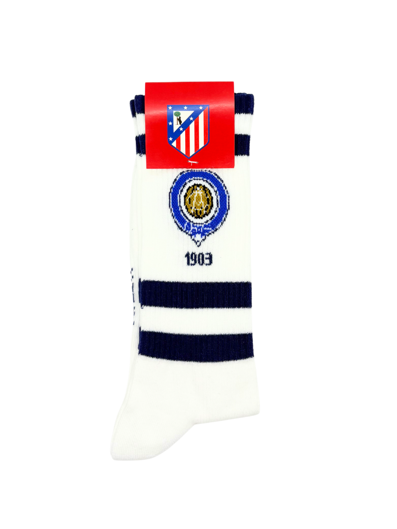 Chaussettes Atlético de Madrid « Premier Blason » – Blanc - Chulé